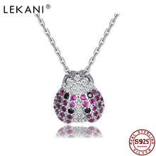 LEKANI 925 Sterling Silver Sparkling Beetle Pendant Necklaces For Women Dazzling Cubic Zircon Necklace Hot Sale Fine Jewelry 2024 - buy cheap