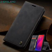 Роскошный кожаный чехол с магнитной застежкой для Xiaomi Redmi Note 9 9s K20 Mi 9 9T Pro, матовый чехол-бумажник для телефона, чехол-книжка Xiami Xiomi K20pro 2024 - купить недорого