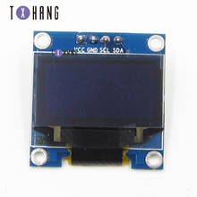 Módulo de pantalla OLED IIC serial de 0,96 pulgadas, panel LCD amarillo-azul, 128X64, I2C, SSD1306, 12864, GND, VCC, SCL, SDA, 0,96 ", compatible con bricolaje 2024 - compra barato