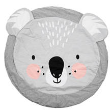 90CM Kids Play Game Mats Round Carpet Rugs Mat Cotton Crawling Blanket Floor For Kid Room Decoration INS Baby Gifts Koala 2024 - buy cheap