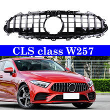 ABS Racing Grilles For Mercedes CLS class W257 CLS300 CLS350 CLS450 CLS500 4Matic 2019+ GTR Front Bumper Grills 2024 - buy cheap