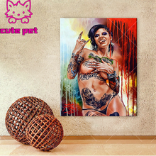 5D Diamond Painting Sexy personality woman DIY cross stitches full drill diamond painting Character Gift Embroidery Decor Mosaic 2024 - buy cheap