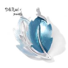 Enamel Leaf Brooches Pins for Women Elegant Zinc Alloy Brooch Women's Bouquet Clothing Accessories Christmas Jewelry Pin 2020 2024 - buy cheap