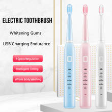 Electric Toothbrush Ultrasonic Automatic Tooth Brush Whitening Teeth Brush Usb Charge Tooth Brushes Waterproof Chargeable 2024 - buy cheap