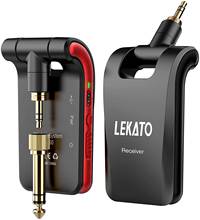 LEKATO WS-60 Wireless Guitar System 2.4GHz Wireless Guitar Transmitter Receiver Stereo 2 in 1 Plugs 6 Channels Guitar Wireless 2024 - buy cheap