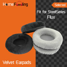 Homefeeling Earpads for SteelSeries Flux Headphones Earpad Cushions Covers Velvet Ear Pad Replacement 2024 - buy cheap