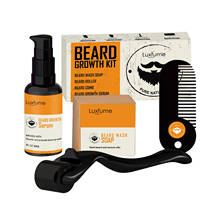 5Pcs/set Men Beard Kit Styling Tool 30ml Beard Essence Oil Roller Beard Cleaning Cream Moisturizing Styling Comb Beard Care Set 2024 - buy cheap