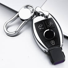 Высококачественный хромированный чехол для автомобильного ключа из ТПУ чехол для ключа подходит для Mercedes Benz A C E R M class CLA GLA Корпус Ключа W204 W210 W124 W205 W203 2024 - купить недорого