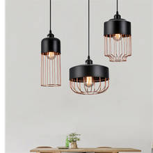 Nuevo vintage industrial lámpara colgante LED Edison estilo Loft de hierro negro luz colgante accesorios Retro lámparas colgantes Deco iluminación interior 2024 - compra barato