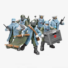 Hot War epidemic pioneer mega block military surgeon forces action figures swat doctor building bricks toys for kids gifts 2024 - buy cheap