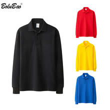 BOLUBAO-Polo informal para hombre, camiseta de manga larga con Base de Color sólido, Tops, marca de moda, novedad de verano 2024 - compra barato