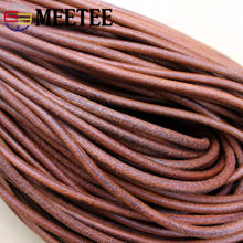 Meetee 2meters 8mm Cowhide Rope Leather Cords Natural Black Brown Color for Jewelry Decoration Bag Strap DIY Leather Crafts 2024 - buy cheap