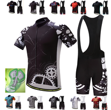 CYCEARTH Cycling Clothing Bike jersey Quick Dry Mens Bicycle clothing summer Trekking team Cycling Jersey gel bike shorts set 2024 - buy cheap