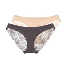 Women's Sexy Lace Panties Seamless Underwear Cotton Crotch Transparent Briefs Nylon Silk for Girls Ladies sexy Bikini Lingerie 2024 - buy cheap