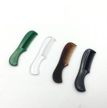 Mini pente de bigode portátil, pente em forma de barba para homens, ferramenta antiestática de bolso para barba de madeira, 1 peça 2024 - compre barato