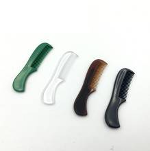 1PCS mustache Mini comb portable mane mustache comb Men's beard shape tool comb Anti Static Wooden Beard Pocket Comb 2024 - buy cheap