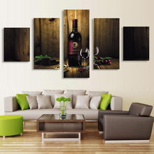 5 piece HD Print Wall Art Canvas Painting Picture Pictures For Living Room Modern Home Bedroom Wine Decor Decoration Posters 2024 - buy cheap