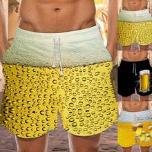 Sunga short masculina de secagem rápida, calção de praia com cintura elástica e secagem rápida para homens 2024 - compre barato