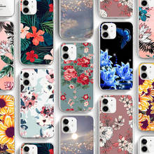 ciciber Phone Case For Iphone 11 Case For iPhone 11 Pro XR 7 X XS MAX 8 6 6S Plus 5 5S SE 2020 Silicone Funda Plant flower Cover 2024 - buy cheap