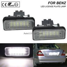 2x Error Free LED License Plate Light Lamp Car Accessories For Mercedes Benz 03-09 W211 01-07 W203 2024 - buy cheap