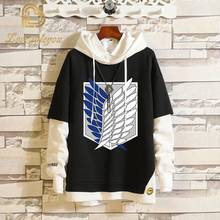 Sudadera con capucha de Anime Attack on Titan para hombre y mujer, ropa deportiva para Cosplay, prendas de vestir exteriores, Hip-hop, color negro, gran oferta 2024 - compra barato