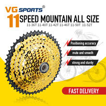 VG Спортивная MTB 11 скоростная кассета свободного хода велосипеда Звездочка 36T 40T 42T 46T 50T 52T горный велосипед 11 S Кассетный Маховик Cog Cdg велосипедная часть 2024 - купить недорого
