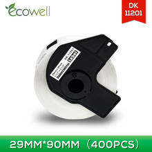 Ecowell-papel térmico para impressora, compatível com o rolo dk11201 2024 - compre barato