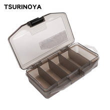 Tsurinoya caixa de isca de pesca 13.6*6.5*3cm 5 compartimentos caixa de equipamento de pesca portátil material fosco de alta qualidade caixa de isca 2024 - compre barato