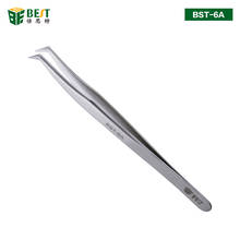 2pcs 100% brand high quality stainless steel tweezers super hard eyelash extension tool industry best quality tweezers 2024 - buy cheap