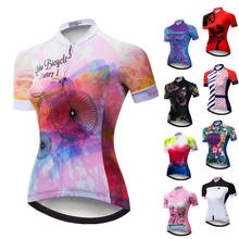 Weimostar Retro Cycling Jersey Women Summer Bicycle Shirt Anti-UV MTB Bike Jersey Pro Team Bicycle Clothing Road Cycling Wear 2024 - buy cheap