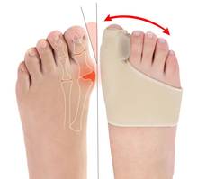 Corretor ortopédico de joanete, meia de silicone para pedicure, corretor de hálux valgus, aparelhos separadores de dedos, ferramenta de cuidados com os pés, 1 par 2024 - compre barato