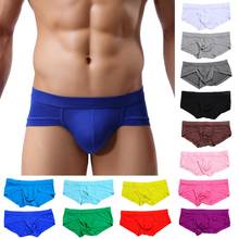 Brand Underwear Mesh Qucik-Dry Sexy Men Modal Briefs Breathable Mens Cueca Male low waist Panties Underpants 14 colors 2024 - buy cheap