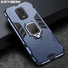 Keysion capa anti-choque para xiaomi redmi, à prova de choque, note 9s, anel de suporte, silicone, capa traseira para redmi note 9 pro max 8 pro 8 8a 2024 - compre barato