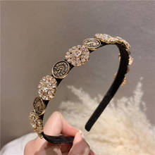 Diadema barroca con diamantes de imitación para mujer y niña, accesorios para el cabello, joyería para novia YHA057 2024 - compra barato