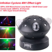 4IN1 DMX 512 RGBW 80W LED Moving Head Beam Point Rainbow Green Laser DJ Disco Party Dance Wedding Bar Stage Lighting Effect 2024 - buy cheap