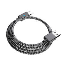 Зарядный кабель AOLION USB Type-C DC 5 В, контроллер для геймпада Sony PS5, зарядное устройство, шнур с индикатором, 3 м, 60 Вт 2024 - купить недорого