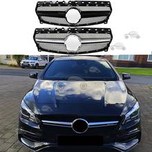 Front Bumper Racing Grill Billet Grille Cover For Mercedes-Benz W117 CLA-Class 2017-2019 2024 - buy cheap