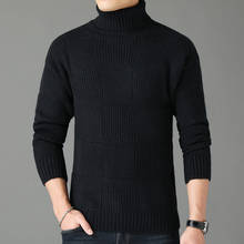 Men Winter Tops Turtleneck Sweater New Cotton Sweaters Thin Pullover Jumper Knitted Sweater Pull Truien Clothes Dropshipping 2024 - buy cheap