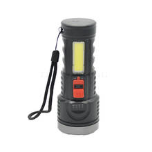 Mini lanterna led portátil t6 com bateria cob, 4000 lúmens, lanterna com penlight ajustável, à prova d'água para uso ao ar livre 2024 - compre barato