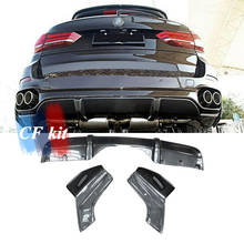 CF Kit 3pcs Carbon Fiber M-Tech Rear Diffuser With Splitters Apron For BMW F15 X5 M Sport Rear Lip Bumper 2014 UP Car Styling 2024 - buy cheap