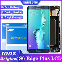 Original 5.5'' Super AMOLED LCD with frame for SAMSUNG Galaxy s6 edge plus Display G928 G928F Touch Screen Digitizer Assembly 2024 - buy cheap
