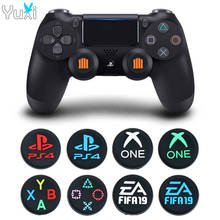 YuXi 2pcs Silicone Joystick Cover Case Thumb Stick Grip Cap For Dualshock 4 PS4 Pro Slim Controller for XBox 360 One X S 2024 - buy cheap