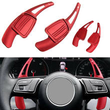 1 Pair Red of Car Steering Wheel Shift Paddles Aluminum Shift Paddles Extension for Audi A3 A4L A5 S3 S4 Q2 Q5 Q7 TT TTS 2016+ 2024 - buy cheap