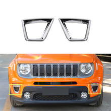 Front Turn Signal Light Decoration Cover Trim Sticker for Jeep Renegade 2019 2020 2021 2022 Car Exterior Accessories ABS Chrome 2024 - buy cheap