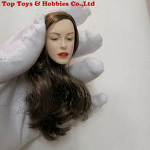 1/6 весы женский белый кожу головы лепить модель каштановые волосы Монро соответствует головы игрушки для вырезания для 12 ''фигурку мягкая силиконовая кукла 2024 - купить недорого
