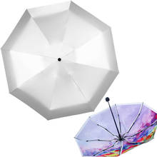 Титан Серебряный Мини зонтик Анти-УФ солнцезащитный дорожный Зонт Элегантный карманный зонт от солнца Paraguas портативные складные зонты 2024 - купить недорого