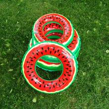 Watermelon Inflatable Donut Swimming Ring Giant Pool Float Toy Circle Beach Sea Party Inflatable Mattress Water Adult Kid Circle 2024 - buy cheap