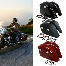 Alforjas duras para SILLÍN de motocicleta, tapa de pestillo de Audio electrónico para Indian Chieftain 14-21 Dark Horse Roadmaster 2024 - compra barato