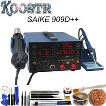 SAIKE 909D++ 3in1 Soldering iron + Heat Gun + Power Supply Welding Repair Solder Station With Free Gifts 110V or 220V 2024 - buy cheap