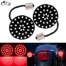 1Pair Motor 2" Bullet-Style 1156 Socket Rear Red LED Turn Signal Insert Lights Lamps For Harley Dyna FLD FXDF Softail Road Glide 2024 - buy cheap